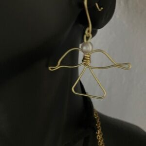 Wire Angel Earrings